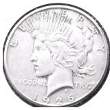1926 PEACE DOLLAR VF