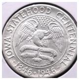 1946 IOWA HALF DOLLAR GEM BU