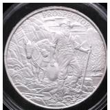 1 OZ .999  PROSPECTOR SILVER ROUND
