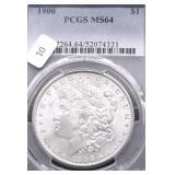 1900 PCGS MS64 MORGAN DOLLAR