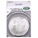 1884 O CAC MS64 MORGAN DOLLAR