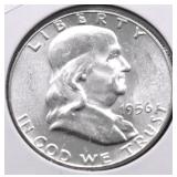 1956 GEM BU FRANKLIN HALF DOLLAR