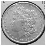 1882 O MORGAN DOLLAR AU