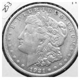 1921 S MORGAN DOLLAR XF