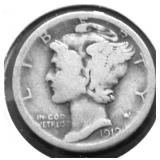 1919 D MERCURY DIME F
