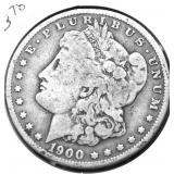 1900 O MORGAN DOLLAR VG