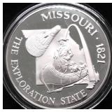25.5 GRAMS SILVER MISSOURI STATE SEAL PROOF