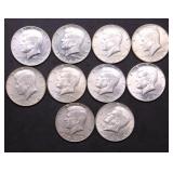 10 40 % SILVER HALF DOLLARS