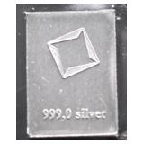 1 GRAM .999 SILVER BAR