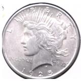 1925 PEACE DOLLAR AU