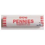 2025 D BANK ROLL PENNIES RARE LAST YEAR