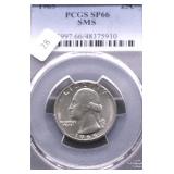 1965 PCGS SP66  MSM WASHINGTON QUARTER