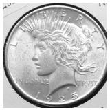 1925 CHOICE BU PEACE DOLLAR