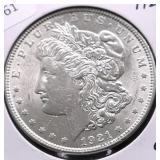 1921 CHOICE BU MORGAN DOLLAR