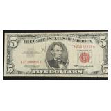 FIVE DOLLAR US LEGAL TENDER VF INK