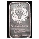 1  OZ .999 SILVER BAR