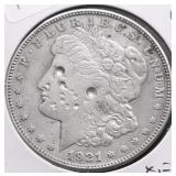1921 S MORGAN DOLLAR XF DETAILS