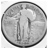 1926 S STANDING QUARTER VG