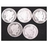 5 BARBER DIMES