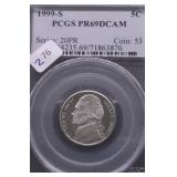 1999 S PCGS PF69DC JEFFERSON NICKEL
