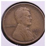 1913 S LINCOLN CENT VF