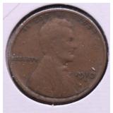 1910 S LINCOLN CENT VF