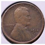1914 D LINCOLN CENT VF
