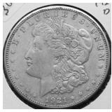 1921 D MORGAN DOLLAR XF