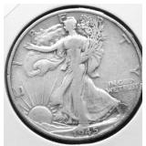 1945 S WALKING HALF DOLLAR VF