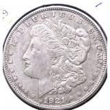 1921 S MORGAN DOLLAR XF