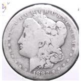 1882 S MORGAN DOLLAR AG