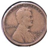 1909 S  LINCOLN CENT VF