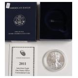 2011 W SILVER EAGLE W BOX PAPERS