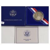 PROOF ELLIS ISLAND HALF DOLLAR W BOX PAPERS