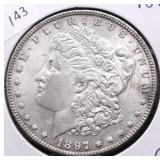 1897 CHOICE BU MORGAN DOLLAR