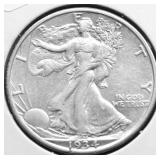 1934 S WALKING HALF DOLLAR AU