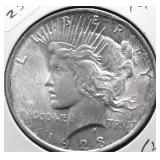 1923 CHOICE BU PEACE DOLLAR