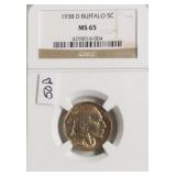 1938 D MS 65 BUFFALO NICKEL