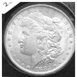 1883 O MORGAN DOLLAR AU