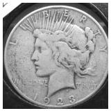 1923 S PEACE DOLLAR VG