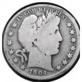 1904 BARBER HALF DOLLAR G