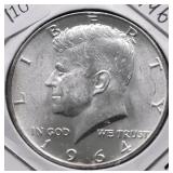 1964 CHOICE BU KENNEDY HALF DOLLAR
