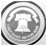 1 OZ .999 SILVER ROUND
