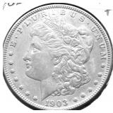 1903 MORGAN DOLLAR AU