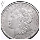 1921 D MORGAN DOLLAR XF