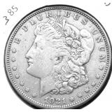 1921 D MORGAN DOLLAR XF