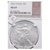2012 NGC MS69 SILVER EAGLE