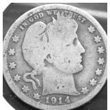 1914 BARBER QUARTER G