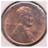 1960 D SM DATE CH BU RED LINCOLN CENT