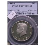 1989 S PCGS PF69DC KENNEDY HALF DOLLAR
